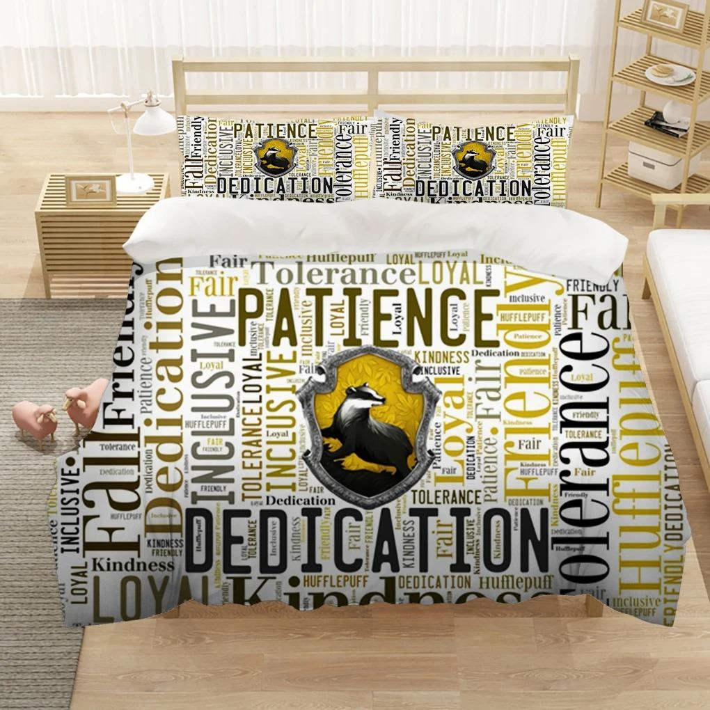 Map Academy Icon Magic Harry Potter Duvet Cover Set Comfortable and Warm Bedding Set for Decorating Your Bedroom and Best Gifts