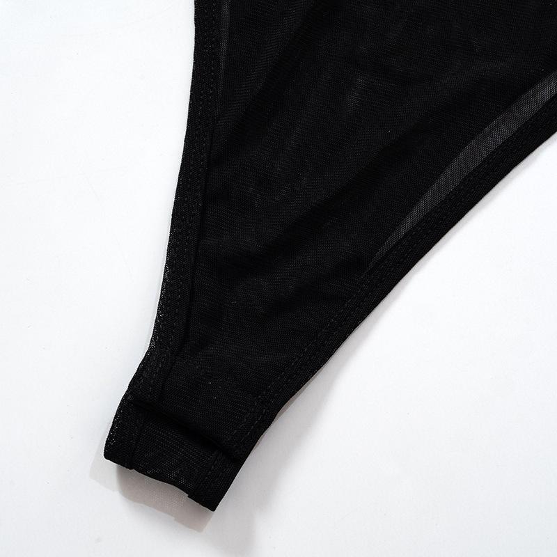 Women Bodysuit Jumpsuit Solid Color Round Neck Pullover Long-sleeved Hot Diamond Casual One-piece