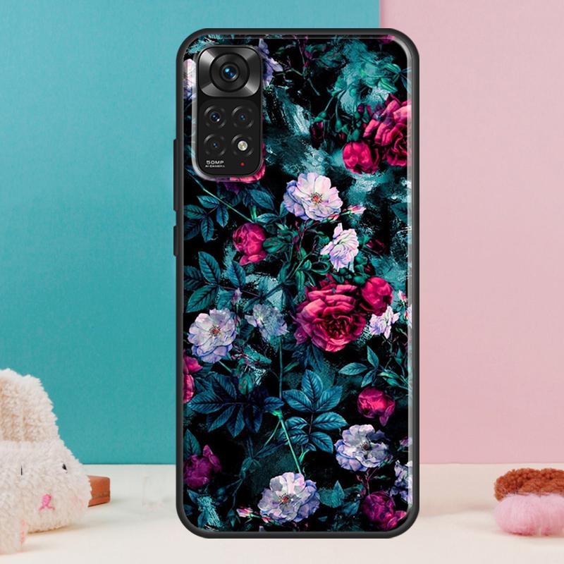 Red Rose Flower Case For Xiaomi Redmi Note 14 13 Pro 12 11 9 10 9S 10S 11S 12S Redmi 14C 13C 10C 12C Cover