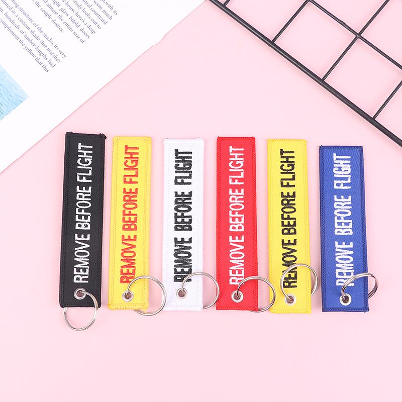 Remove Before Flight Car Key Chain Aviation Gifts Keyring Key Tag Holder