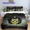 Borussia Pattern Bedding,Quilt Set Quilt Cover Pillowcase Home Birthday Gift(1 * duvet cover + 2 * pillowcase, without core)