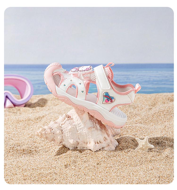 Kaiti Cat Children's Shoes Anti collision and Anti slip Sandals for Girls Soft Bottom Lightweight Summer Cap Sandals