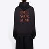 Balenciaga Толстовка Свободный крой Мужская Черная 641679TJV791000
