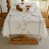 Yingchuang Amazon Embroidered Table Cloth Plant Flower Decoration Rectangular Table Cloth