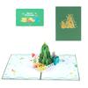 Unique Christmas Tree Card 3D Blessing Card with Colorful Cover Holiday Greeting Card with Envelope Gift Accessories