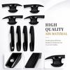Exterior Door Handle Cover for Toyota RAV4 2026, Gloss Black ABS Door Handle & Bowl Cover Trim, Clip-On Door Handle Protector & Adhesive Bowl Guard,
