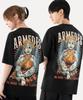 ARMEDES [2 упаковки] Хлопковая оверсайз футболка с коротким рукавом и художественным принтом, 16 шт. (1024)