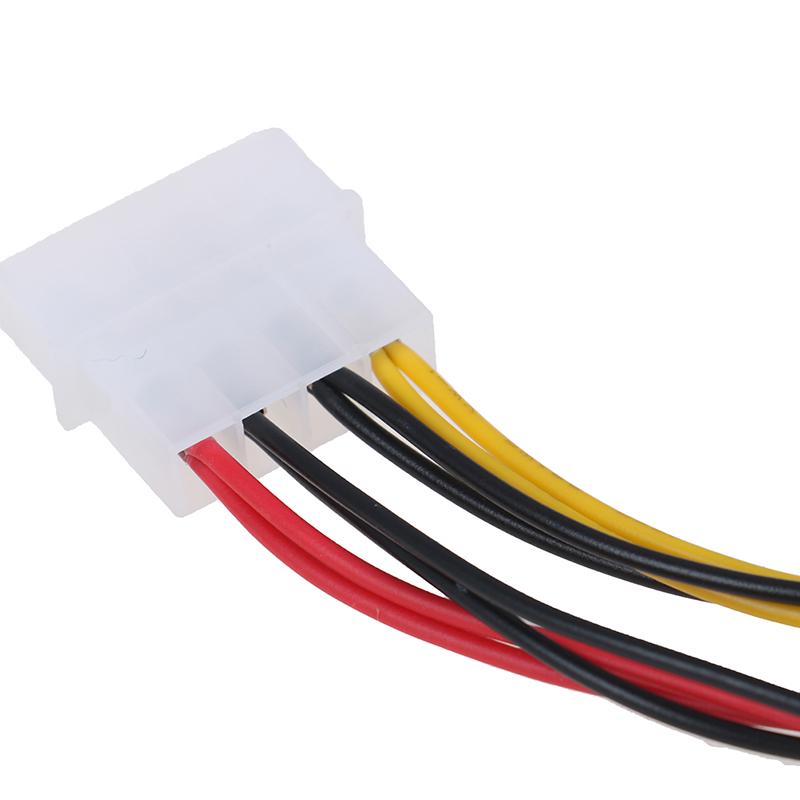 4-контактный разъем Molex/Ide для ПК с 3-контактным разъемом адаптера кабеля питания процессора/корпуса/корпуса вентилятора