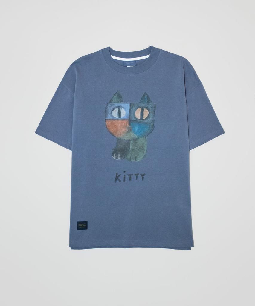 GROUNDWORK Kitty T-Shirt / Ash Blue