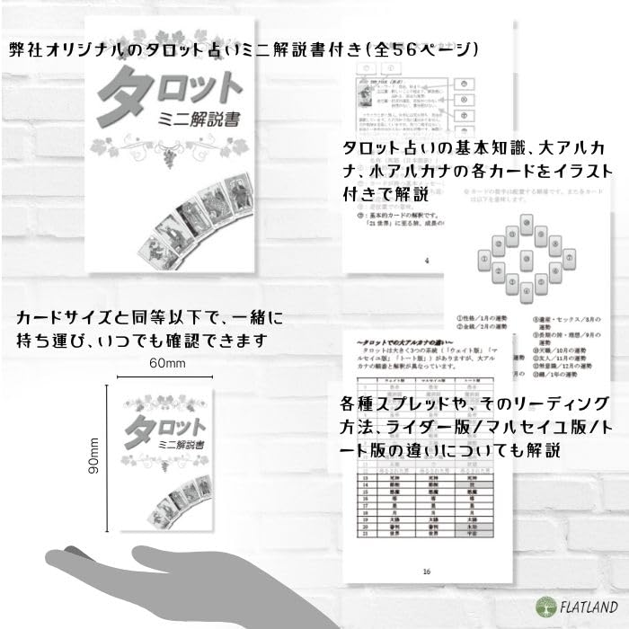 Tarot Reading Japanese Instruction Manual Authentic Tarot 78 Cards Morgan-Greer Tarot, Instructions, Included, Cards,