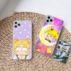 Чехол DT23 Sailor Moon для Samsung A04 A14 A23 A34 A54 M23 M33 M52 M53 Realme 10 9 C30S C35 C55 VIVO Y02S Y21 Y33S Y51 X80 Pro Прозрачная крышка
