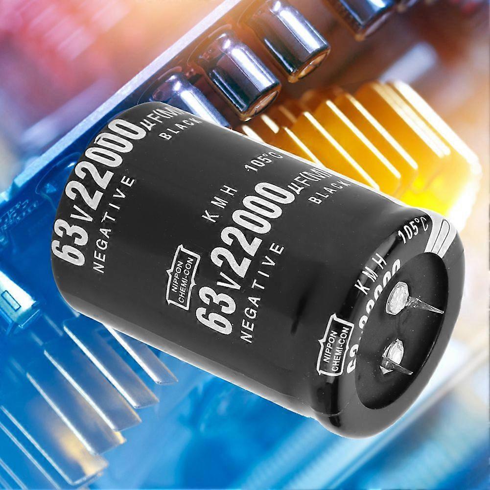 63V 22000F 105C Aluminum Electrolytic Capacitor, Standard Terminal (SN), 35 x 50mm