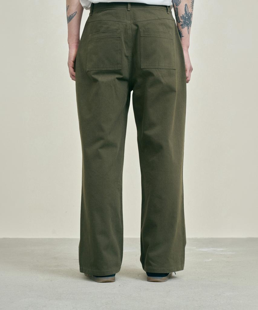 FERNOV Essential Semi-Wide Chino Pants Khaki