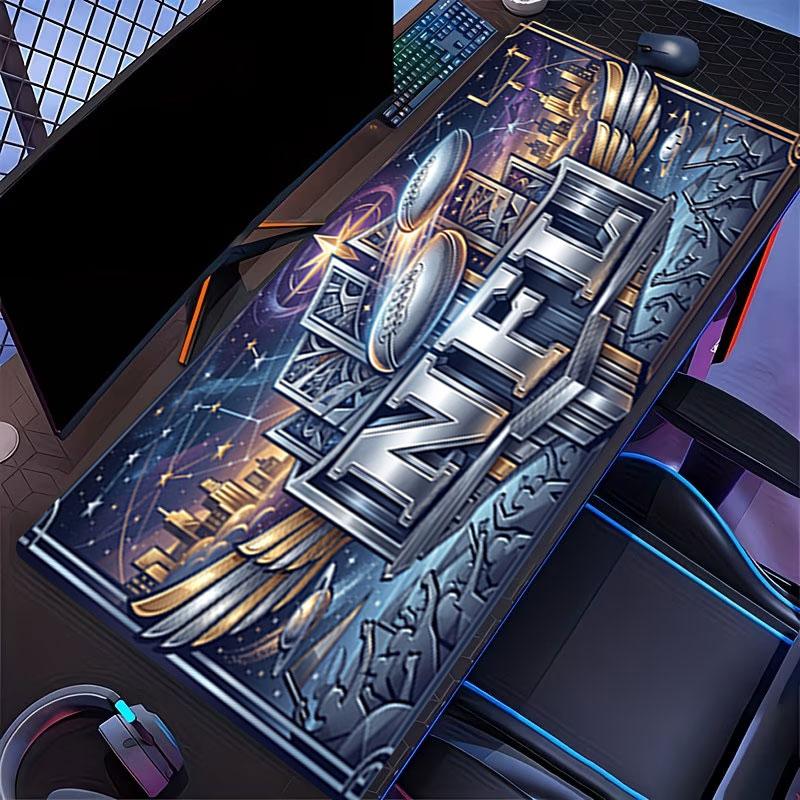 NFL Print Mouse Pad, for Keyboard Pad Laptop PC Mat for Office Home Use, Desk Decor, Perfect Birthday Gift for Gamers