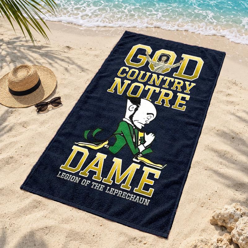 Fighting Irish Microfiber Beach Towel Quick Dry Sand Free Lightweight Beach Towels for Travel Swimming Camping