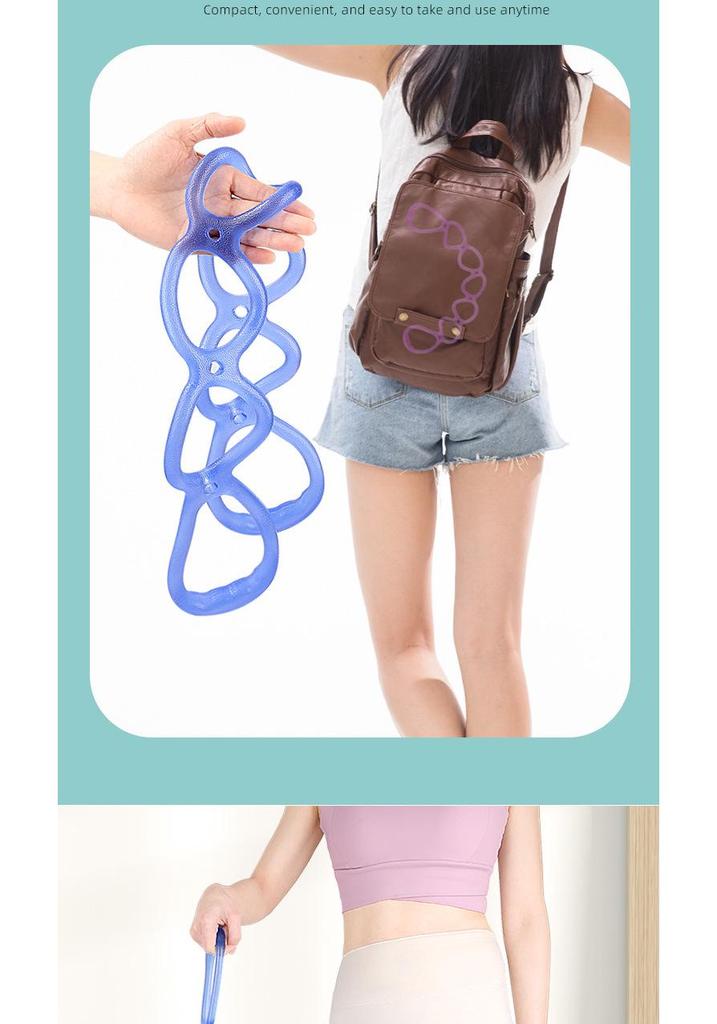 7-Hole Elastic Resistance Band for Yoga & Strength Training