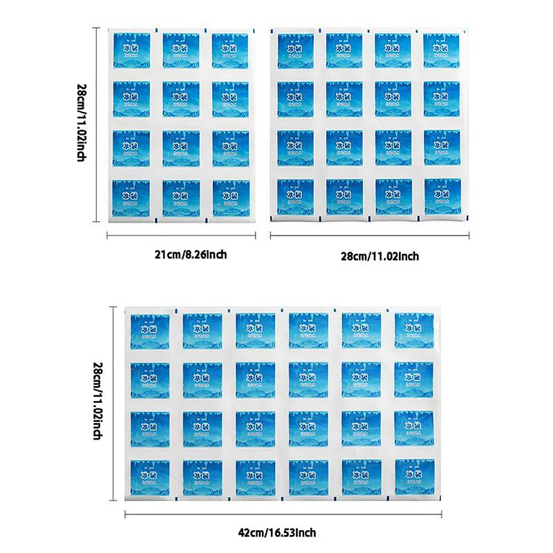 Многоразовый гелевый пакет для льда, автоматически поглощающий воду, изолированный пакет со льдом, охлаждающий пакет для снятия боли, охлаждающий пакет для сохранения свежести продуктов питания