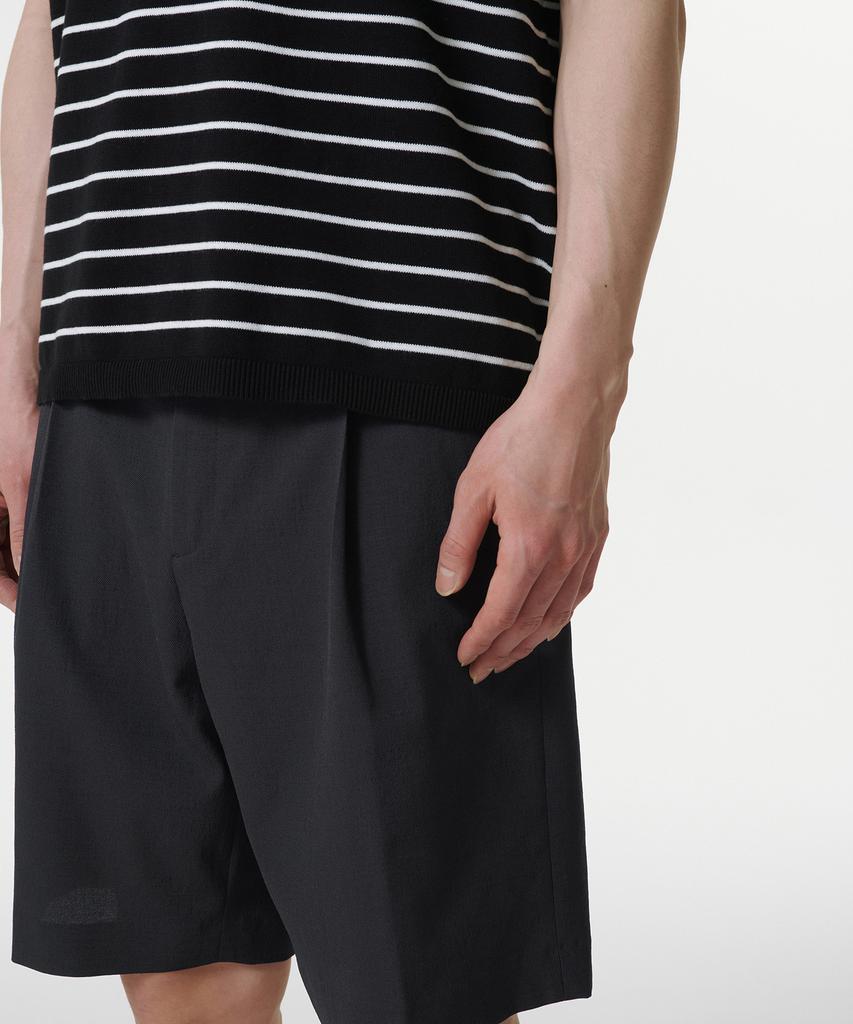 MUSINSA STANDARD Striped Crew Neck Short Sleeve Knit [Black/White]