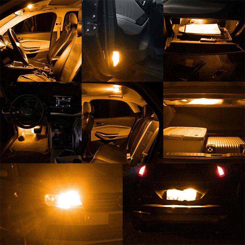 W5W Led T10 Car Light Cob Clear 6000K Auto Automobiles Motor License Plate Lamp Dome Light Reading Drl Bulb Style 12V