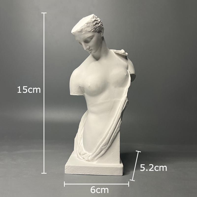 Гипсовая статуэтка древнегреческой девушки Настольное украшение Орнаменты Фигурки Скульптура Практика рисования Раскрашивание Учебное пособие