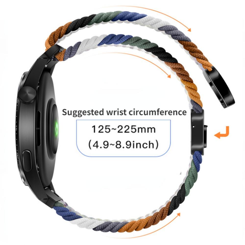Магнитный ремешок 20 мм 22 мм для Samsung Galaxy Watch 7/6/Classic/5/4/3 Плетеный нейлоновый ремешок для Huawei Watch 4/3/GT6 5 4 Pro Ремешок