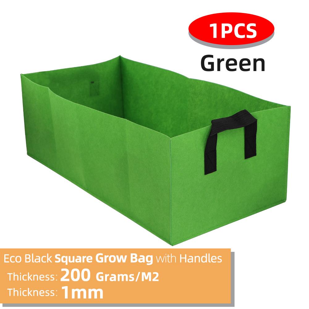 Квадратные тканевые мешки для выращивания растений Воздухопроницаемые горшки для растений с ручками Контейнеры для посадки цветов Сумка для выращивания овощей