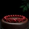 1pc Elegant Cinnabar Stone Pi Xiu Good Luck Bracelet National Style Charm Bracelet with Carved Pixiu Beads
