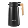 Термос DUIERA Liter, термоизолированный чайник, 1800 мл, стильный чайник, чайник из нержавеющей стали, заварочный чайник с холодной изоляцией, настольный чайник с деревянной ручкой и