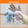 Cartoon Plush Rabbit Keychain Toy Animal Keyring Stuffed Doll For Kids Gift