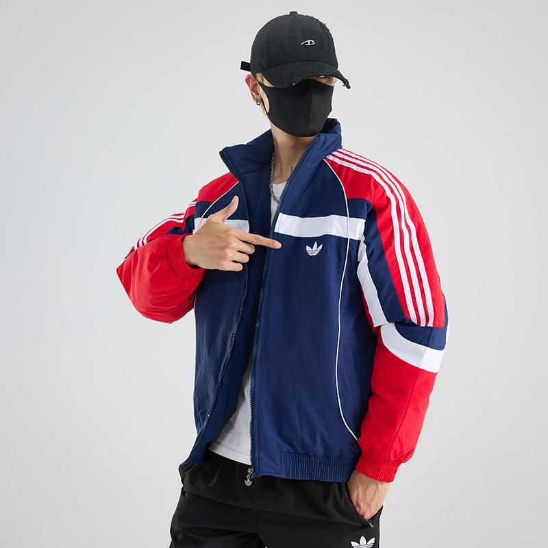 Men's 2025 Clover Embroidery Thick Winter Baseball Jacket