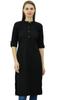 Phagun Cotton Plain Kurti Tunic Mandarin Collar Ethnic Casual Kurta Blouse