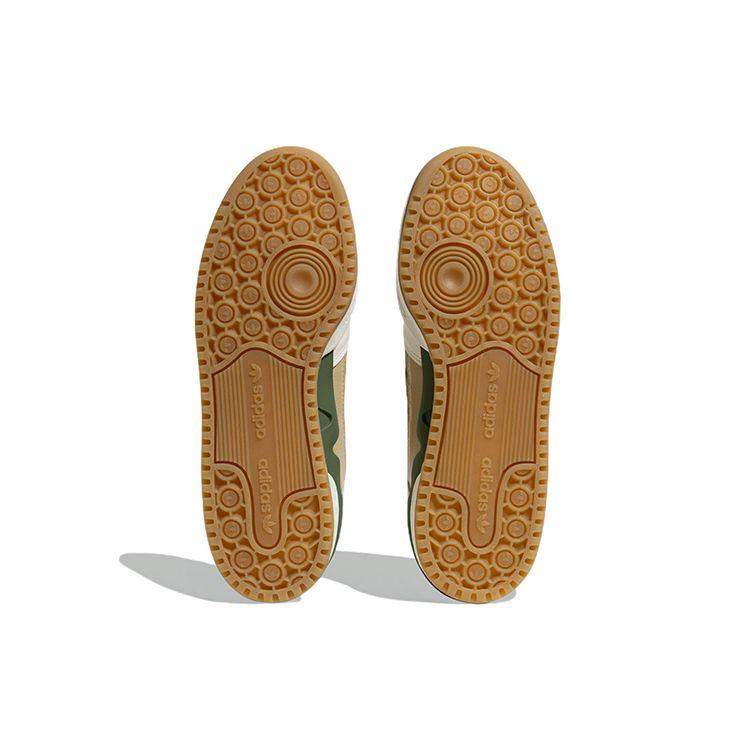 Adidas Originals Forum Exhibit Low 2 Fabric Leather Comfortable Low-Top Skate Shoes Unisex Sneakers Beige FZ5595