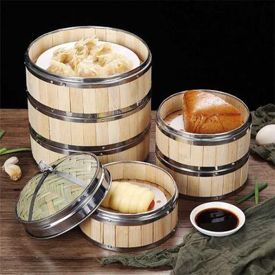 Многоразовая кухонная круглая бамбуковая пароварка с крышкой решетка для варки пельменей коврик для риса бумажная посуда кухонные принадлежности