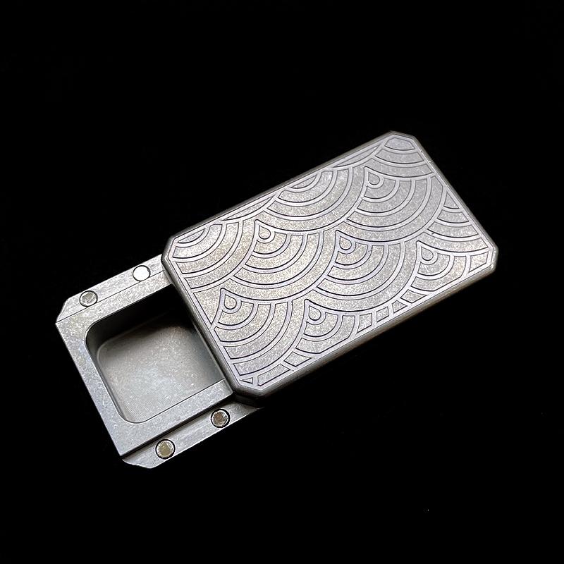 New TC4 Titanium Medicine Pill Box Rotor Push-Papa Magnetic Push E Carry Boring Toys