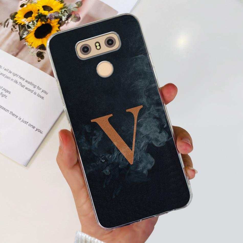 Чехол для телефона LG G6 Plus LG G6+ G 6 G6plus G600L G600K G600S H870 H871 Модный Чехол с Буквами Мягкий Силикон Прозрачный ТПУ Тонкая Задняя Крышка
