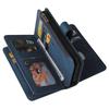 For Xiaomi 14 Zipper Wallet Case with 15 Card Slots and Strap Leather Phone Cover