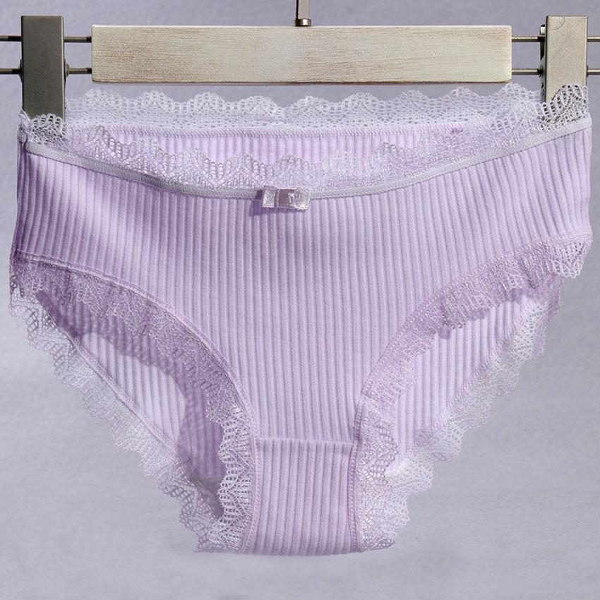 1PC Women's Cotton Panties Sexy Lace Lingerie Female Soft Underwear For Girls Ladies Underpants Briefs Woman's Panty