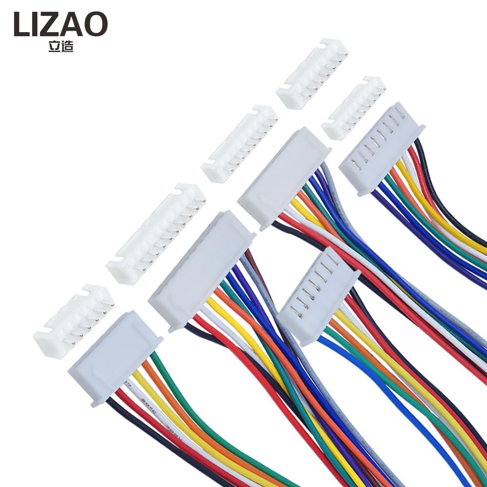 LIZAO 11 Наборов Кабель-разъем XH1.11мм 1/1/1/1-11 Контактов Штекер Папа Мама Розетка Провод 16AWG 11см для Электронного Соединения