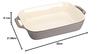 STAUB Прямоугольное блюдо, Античный серый, 27 x 20 см, Керамическое блюдо для гратена, Безопасно для духовки и микроволновой печи [Официальный японский продукт] Блюдо 40511-884