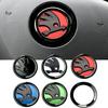 XOWS7 for Skoda 46MM Car Logo Steering Wheel Sticker Rapid Octavia Yeti Kodiaq Karoq Fabia Laura Superb VRS KAMIQ Scala Citigo