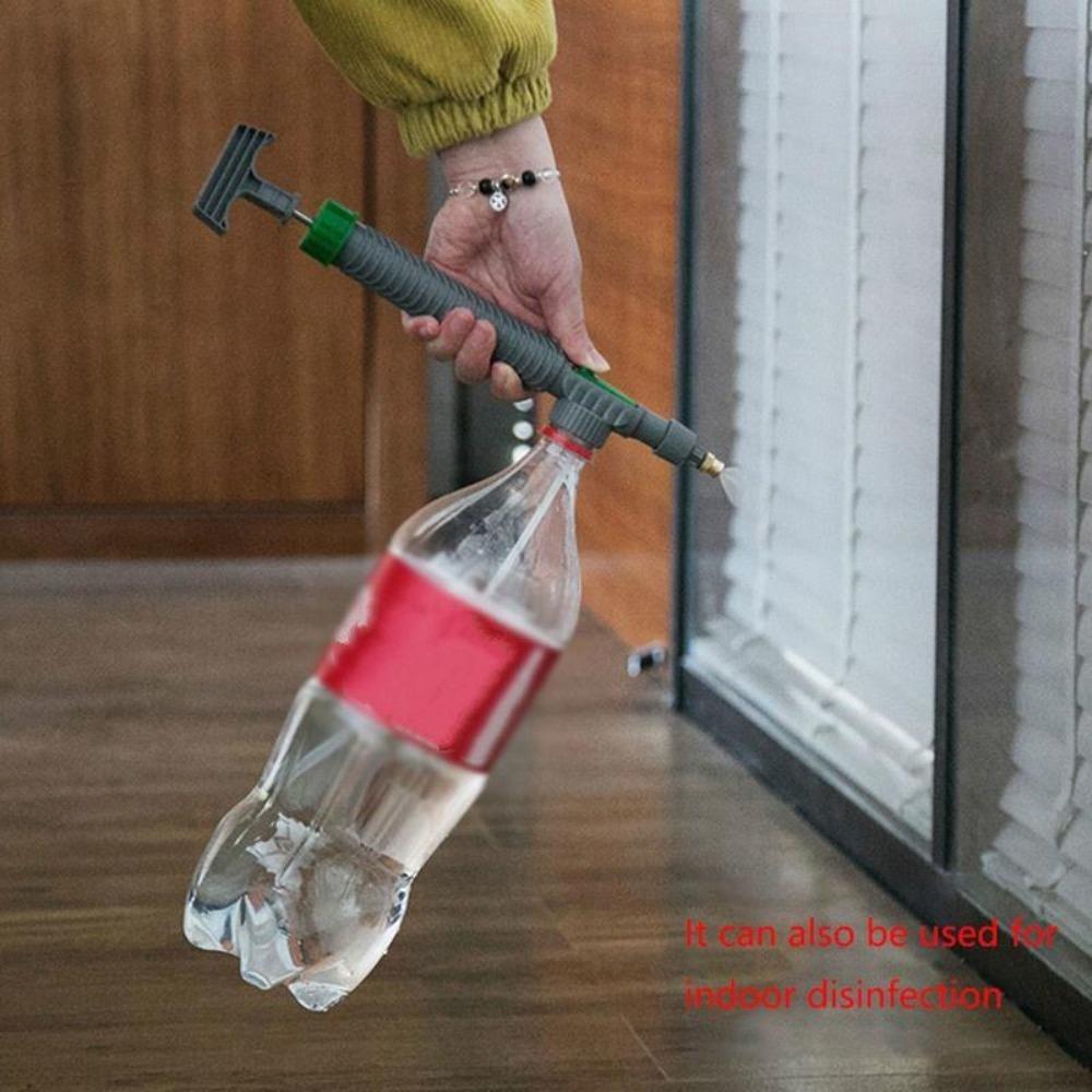 2pcs Adjustable Beverage Bottle Sprayer Watering Flower Sprinkler Sprinkler Pressure Atomizer Nozzle Gardening Tools