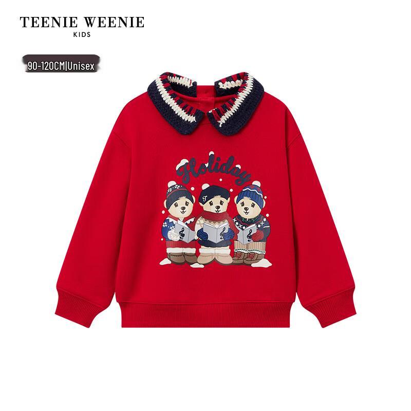 Teenie Weenie Детская унисекс толстовка с принтом на флисовой подкладке