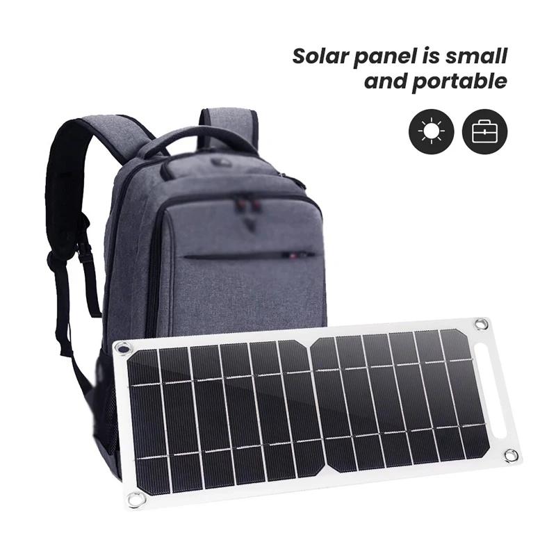 35 Вт Sunpower портативная солнечная панель 5 В солнечная пластина с USB безопасным стабилизирующим зарядным устройством для телефона Power Bank на открытом воздухе кемпинга дома RV подарок