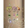 1PC Rainbow Sun Catcher, Tree Of Life Sun Catcher Heart Shaped Ornament Chakra Wheel Stone Window Ball Prism Hanging Garden Home Car Decoration