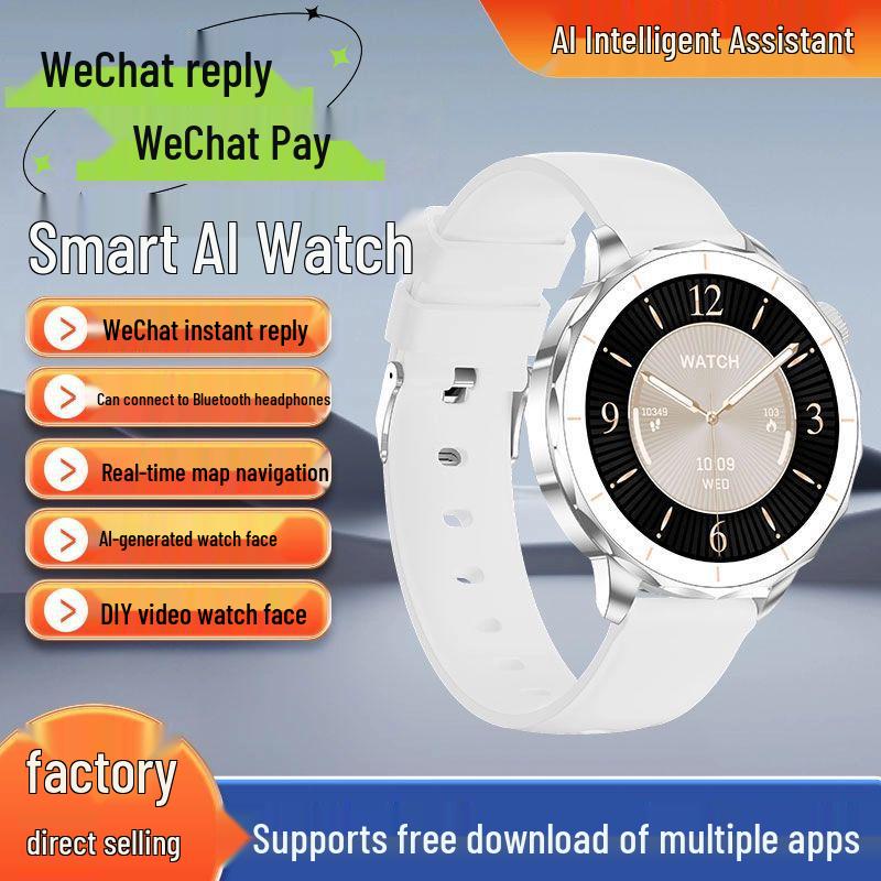 2025 Trendy Women's Smartwatch: Long Battery, Offline Payment, Alarm, Pedometer, Phone Compatibility.