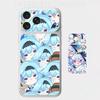 Милый чиби персонаж G-Genshin Impact, 3D наклейка на весь корпус для iPhone 17/Pro Max/Air, Цветная задняя защитная наклейка