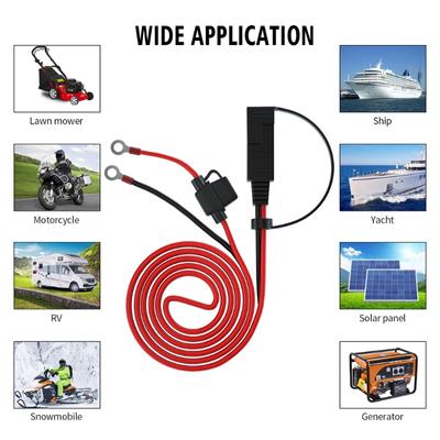 CS-1423A1 Аккумулятор SAE-to Ring Terminal Проводка Быстроразъемный Соединитель Удлинительный Кабель для Мотоциклов Автофургонов Лодок