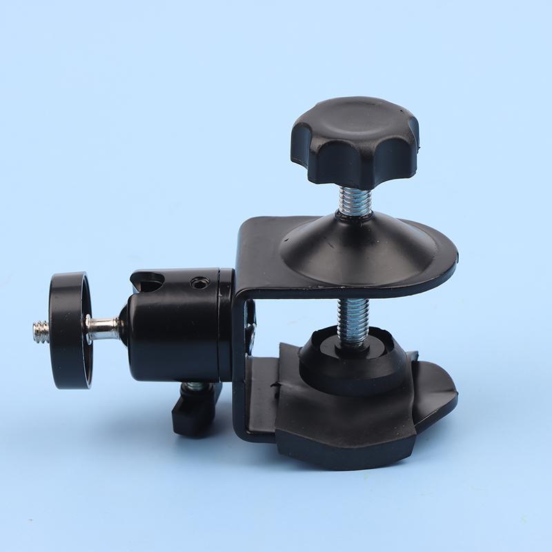 Металлический зажим с мини-шаровой головкой 360°, быстросъемный зажим, кронштейн для штатива, винтовой зажим 1/4 для вспышки, микрофона, монитора, камеры