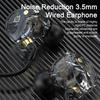 Earphone In-ear Stereo Surround HD-compatible Calling with MIC 3.5mm USB HiFi Sound Wired Earphone Computer Accessory