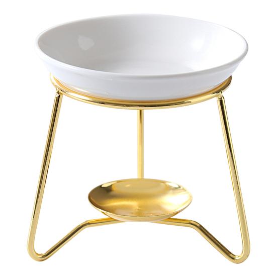 Wax Candle Burner Style Heat-Resistant High Stability Rust-proof Simple Decorative Iron Wax Candle Essential Oil Burner Tealight